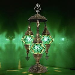Mozaist 3 Globe Mosaic Style Table Lamp