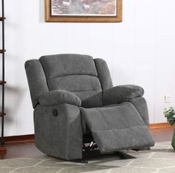 Grey Recliner Chair for Living Room - Easy to Assemble, Space Saving, Comfortable Sofa
