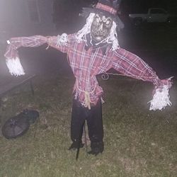 Price Is Firm.. 6 Ft LED Talking Scarecrow