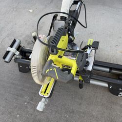 Ryobi 10” Sliding Miter Saw + Folding Stand – $250