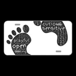 License Plate Novelty Car Front Play Playful Fun Childlike Feet
