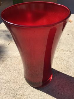 Red Vase