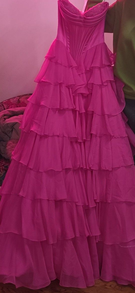 New York Designer Stunning Corset Prom Dress