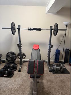 Bar, bench, and bar rack