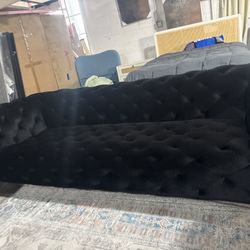 Meridian Furniture Mercer Sofá Terciopelo Negro-color:Negro