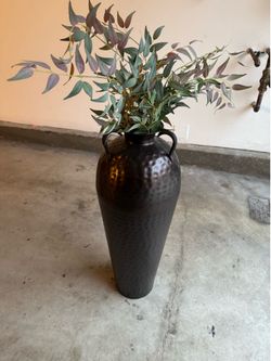 Copper plant vase