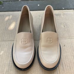 Anine Bing Classic Leather Loafers 