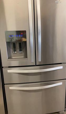 Whirlpool 4-Door Stainless Steel Refrigerator Fridge
