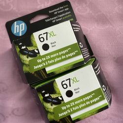 2 - HP 67XL Black High-yield Ink Cartridge 