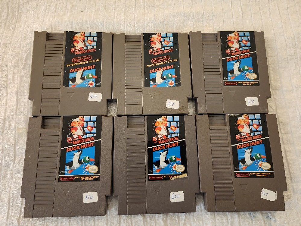 6 Nintendo Super Mario And Duck Hunt Games