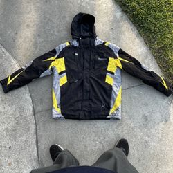 Vintage Spyder Black An Yellow Jacket 