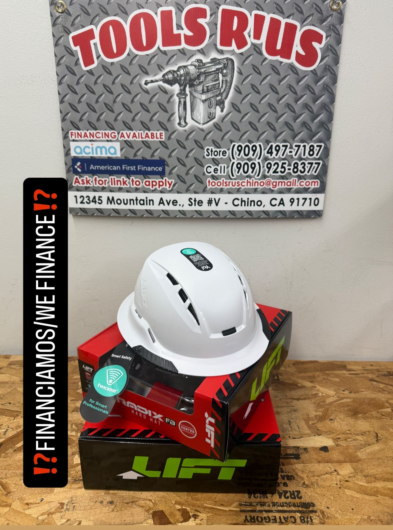 LIFT SAFETY RADIX Type 2 Hard Hat FB White**(FINANCIAMOS/WE FINANCE)**
