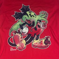 Retro Beast Mickey Mouse T-shirt Size Medium