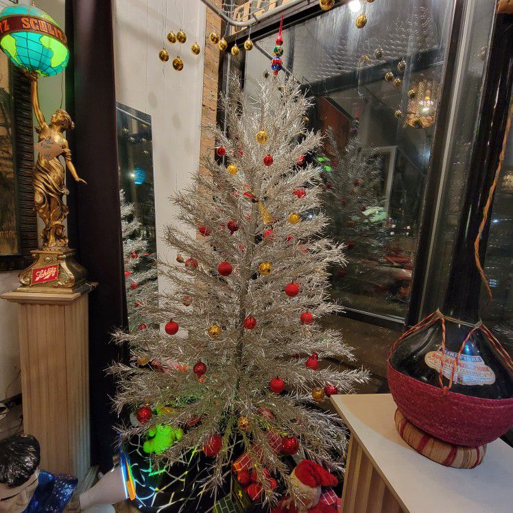 Full-size Vintage Aluminum Christmas Tree  