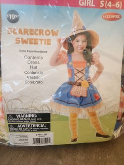 Girls Scarecrow Sweerie Costume