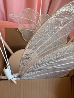 Butterfly lamps pair