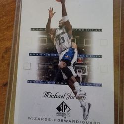 2002 RARE Upper Deck SP Authentic Michael Jordan Card