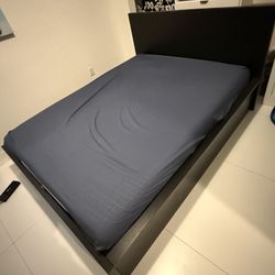 Black Bed Frame With Storage