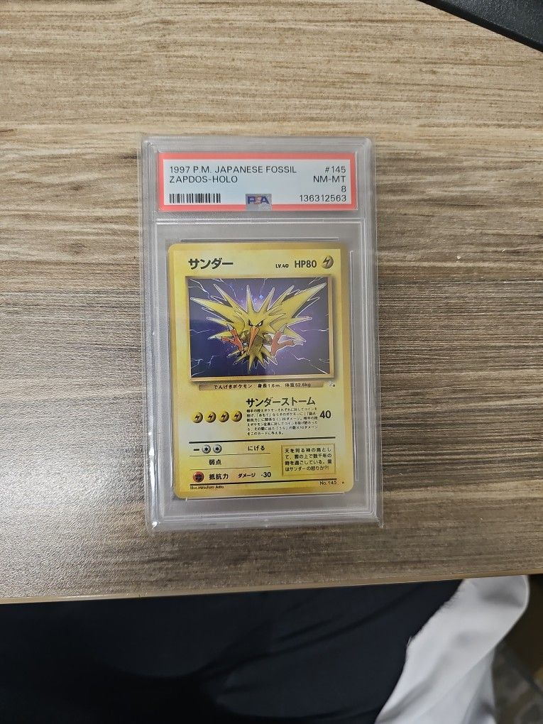 Zapdos #145 1997 Japanese Holo PSA-8