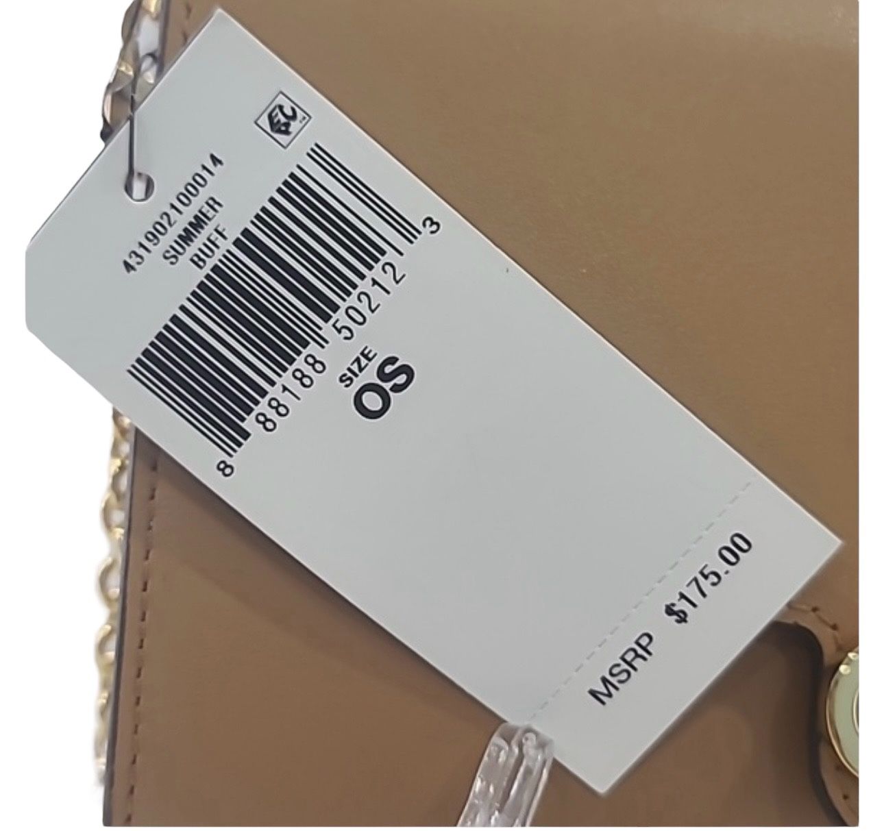 NWT Lauren Ralph Lauren Leather Medium Adair Wallet Crossbody Summer Buff  & Briefcases