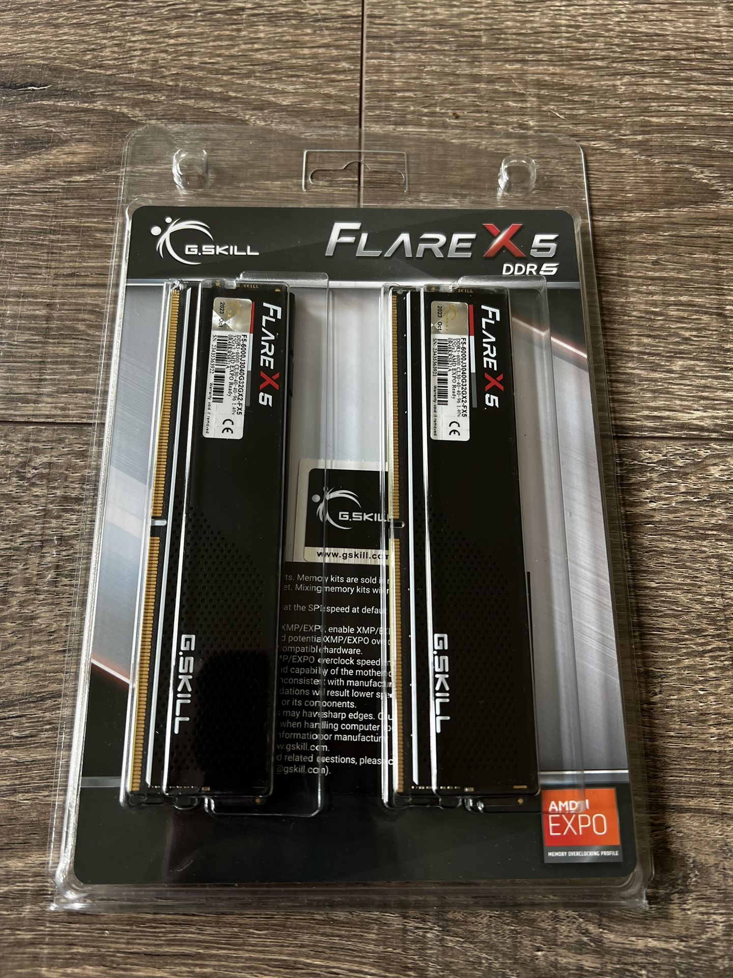 Like New Flare X5 Series 64GB (2 x 32GB) DDR5 6000 RAM, G