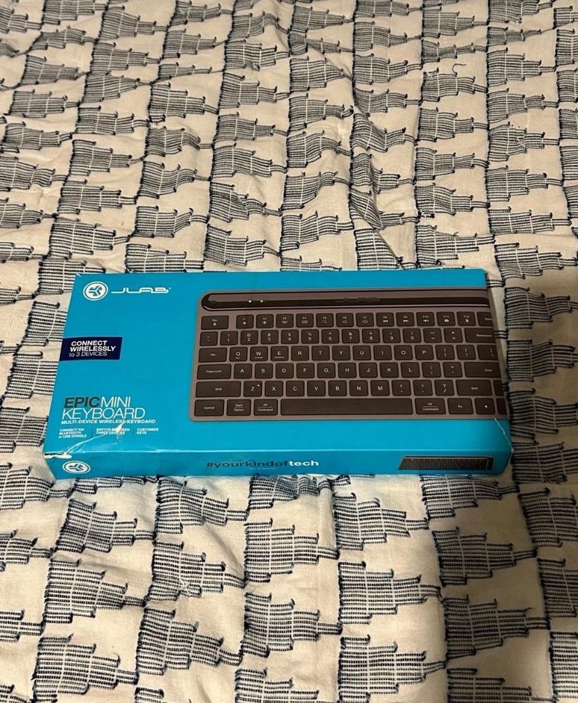 JLab Epic Mini Wireless Keyboard, Bluetooth/2.4GHz , 80 Keys, Portable, Mac/PC