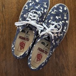 Vintage Rare Peanuts Snoopy On A Skateboard Vans Size 13