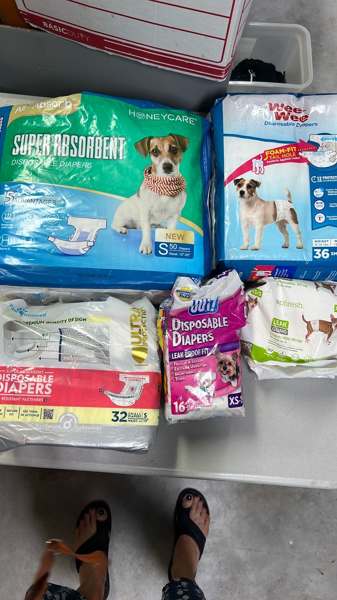 Dog Diapers Small Dog Size Disposable
