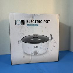 Introducing the TOMO White 1.8-Quart Electric Hot Pot