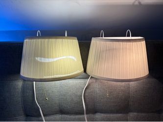 2 Vintage Portable Headboard Reading Light MidCentury Modern Art Deco Accent… *see photos for condition.