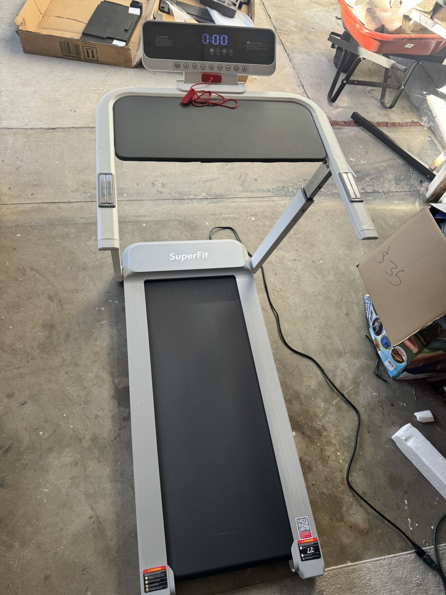 SuperFit 3HP Running Machine Folding Treadmill Adjustable Height