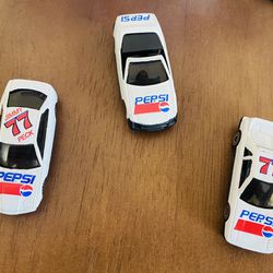 3 Pepsi collection cars 
