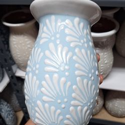 🩵Talavera Blue/white Flower Vase🩵