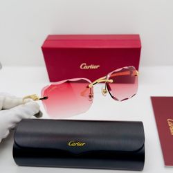 Cartier Panther Sunglasses Red 