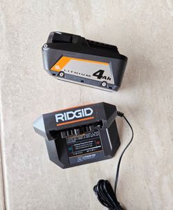 RIDGID BATTERY 4.0 and Charger