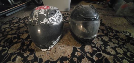 2 Motorcycle Helmets – $40 for Both