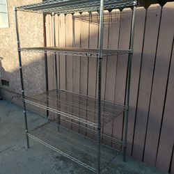 Large ULINE Metal Rack - Measurements: 71in Tall, 48in Long and 24in Wide.