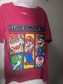 Multiple Super Mario Characters Graphic T-Shirts