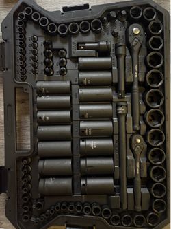 STARWORK TRUE MECHANIC 153-Piece 1/4", 3/8", 1/2" Drive Master Impact Socket Set, Professional, SAE/Metric
