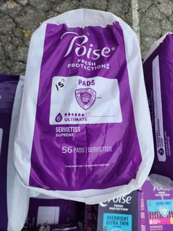 Poise 6 regular. $15 Each pack PRICE Is Firm