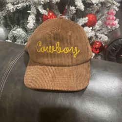 NEW Cowboy Snapback Corduroy Cap.