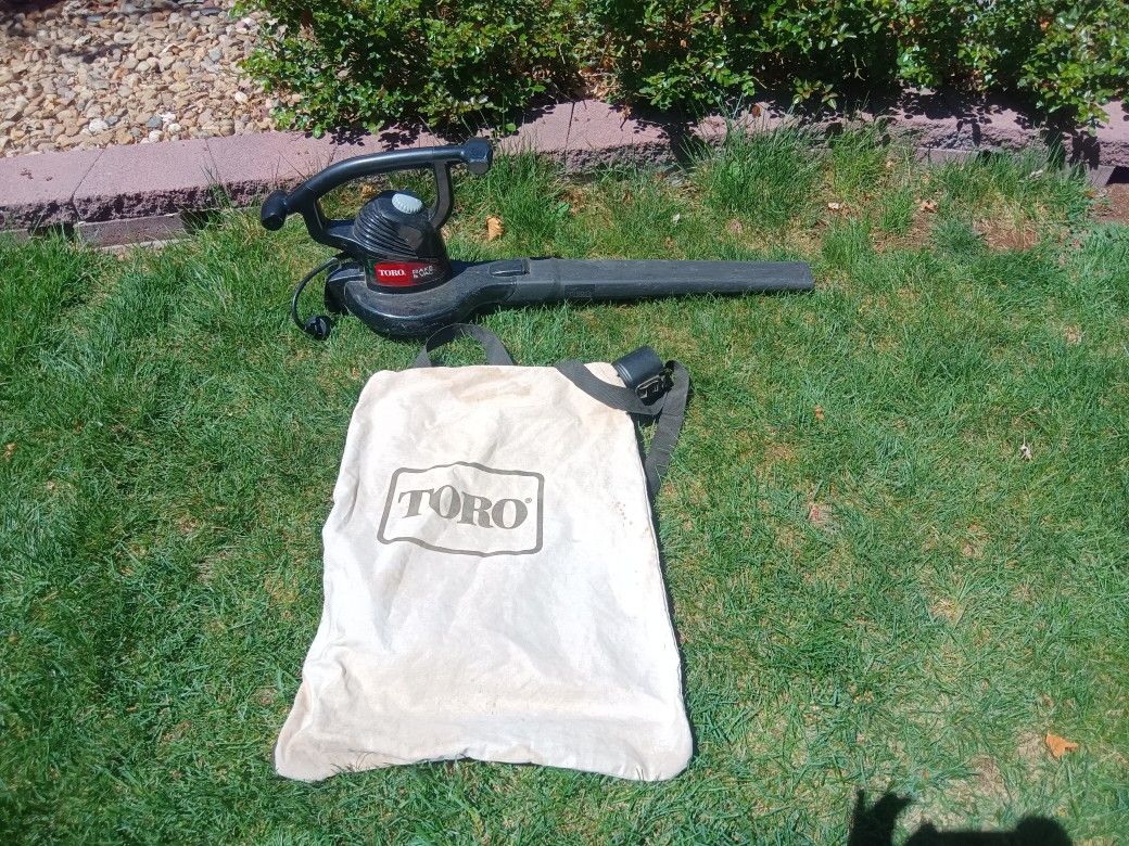 Toro Rake And Vacuum Vac Blower 120 Volts 60hz W Bag