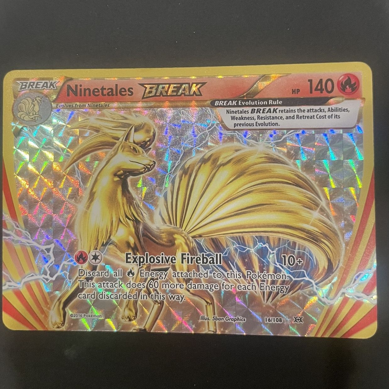 ninetales break pokemon card 2016 Pokemon XY Ninetales Break