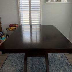 Counter Height Dining Table With Hidden Leaf