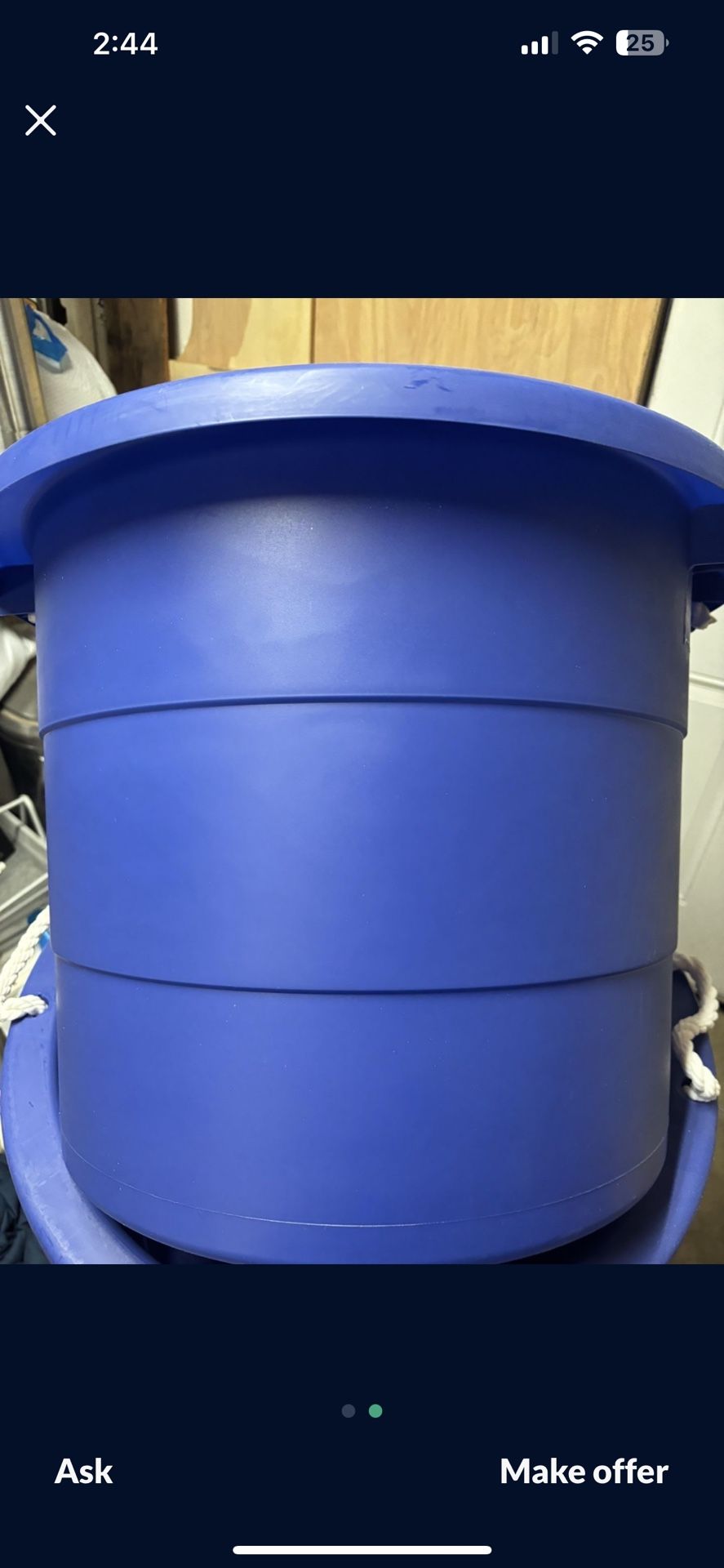 20 Gallon Blue tub Container, Used In Good Condition