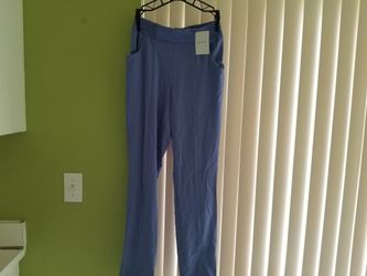 Blue scrub pants