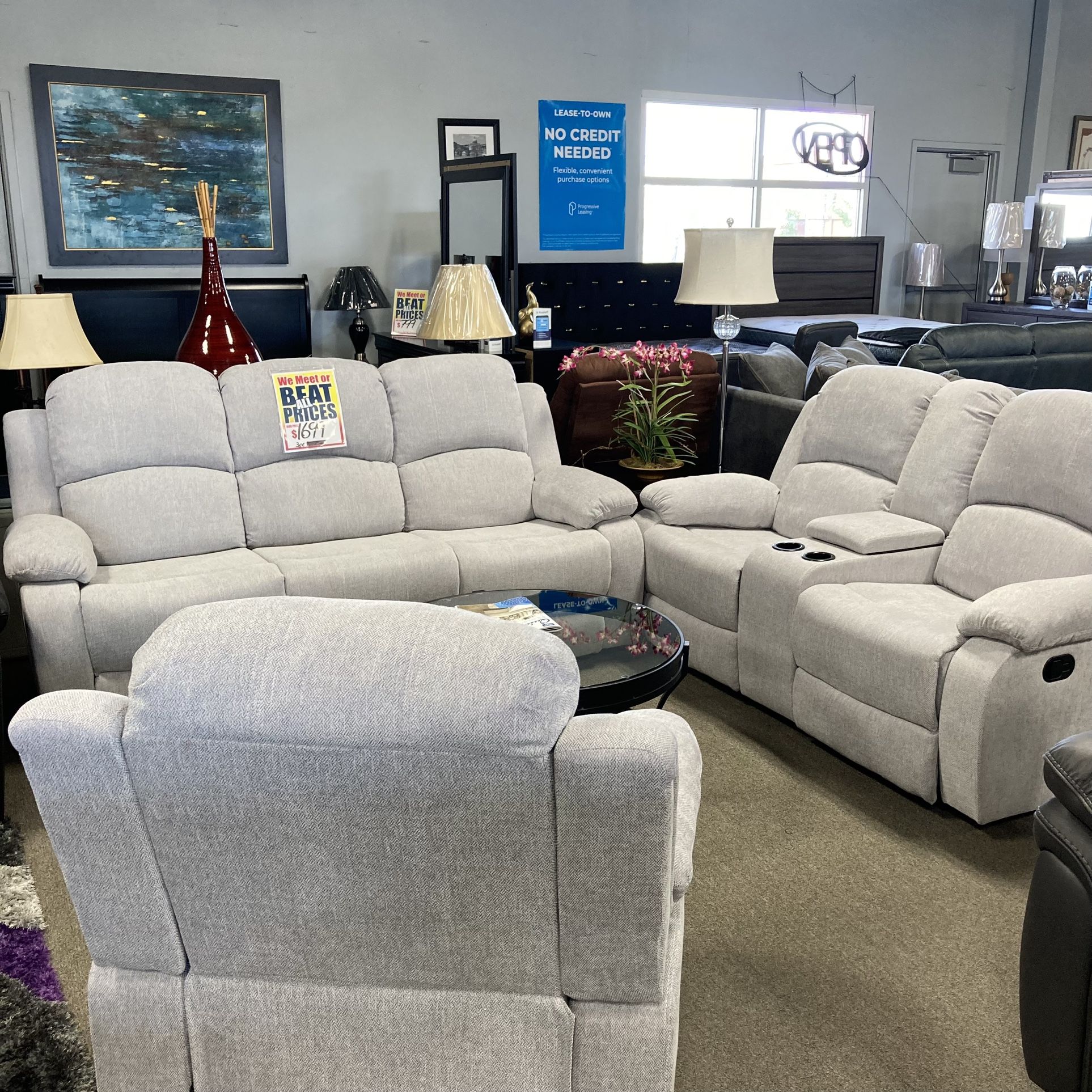 3Pc Reclining Sofa+Loveseat+Chair ✨,All Products : American Fashion Style Bags On Sale
