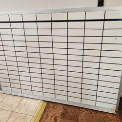 4 X 6 Gridded Dry Erase Whiteboard 
