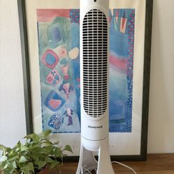 Honeywell QuietSet Whole Room Oscillating Tower Fan with Remote, White, HYF260
