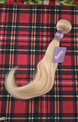 Human Hair Blonde Track 14" Weft 